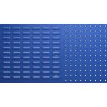 Bott Perfo Bin Storage - Combination panel horizontal.WxDxH: 991x19x457mm in 4 powder coated colours_SKU-14025155.11 - Gentian Blue