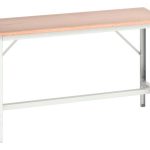 Adjustable Height Workbench - Verso adj. height framework bench with multiplex worktop.WxDxH: 1500x600x780-930mm RAL 7035_SKU-16921504.16