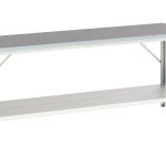 Bott Verso Adjustable Workbench - Verso adjustable height framework bench with full depth base shelf and ESD top.WxDxH: 2000x600x780-930mm RAL 7035_SKU-16922011.16