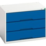 3 Drawer Heavy Duty Steel Drawer Cabinets Verso drawer cabinet with 3 drawers.WxDxH: 800x550x600mm. Available in 4 colours_SKU-16925103.11