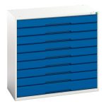 Industrial Steel Cabinets - Metal Drawer Cabinets - Verso drawer cabinet with 9 drawers.WxDxH: 1050x550x1000mm. Available in 4 colours._SKU-16925257.11