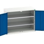 1m wide Steel Storage Cabinets - Verso shelf cupboard with 2 shelves.WxDxH: 1050x550x800mm. _SKU-16926238.11