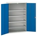 Industrial Metal Storage Cabinets Verso shelf cupboard with 4 shelves.WxDxH: 1300x550x2000mm. _SKU-16926653.11