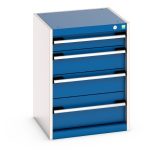 Garage Metal Storage Cabinet with 4 drawers - WxDxH: 525x525x700mm. Available in 4 colours_SKU-40010021.11V