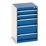 Bott Metal Cabinet with 5 drawers - WxDxH: 525x525x800mm. Available in 4 colours_SKU-40010027.11V