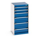 Tall Storage Cabinet with 6 drawers - WxDxH: 525x525x1000mm. Available in 4 colours_SKU-40010047.11V