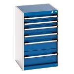 Lockable Drawer Cupboards with 6 drawers - WxDxH: 525x525x800mm. Available in 4 colours_SKU-40010117.11V