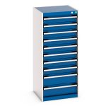 Storage Cabinet with 10 drawers - WxDxH: 525x525x1200mm. Available in 4 colours_SKU-40010123.11V