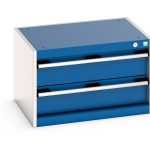 Storage Cabinet with Two Drawers - WxDxH: 650x525x400mm. Available in 4 colours_SKU-40011037.11V