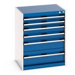Bott Cubio Metal Cabinet with 6 drawers - WxDxH: 650x525x800mm. Available in 4 colours_SKU-40011047.11V