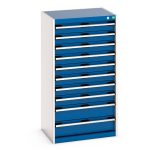 9 drawers Industrial Storage Cabinet - WxDxH: 650x525x1200mm. Available in 4 colours_SKU-40011065.11V