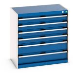 Industrial Metal Cupboards 6 drawers - WxDxH: 800x525x800mm. Available in 4 colours_SKU-40012019.11V