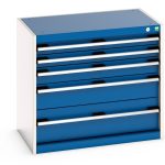 Metal Storage Cabinet with Five Drawers - WxDxH: 800x525x700mm. Available in 4 colours_SKU-40012095.11V