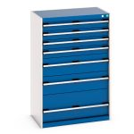 Seven drawer bott cubio storage cabinet - WxDxH: 800x525x1200mm. Available in 4 colours_SKU-40012104.11V