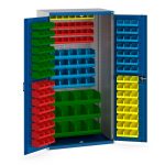 Bott Cubio Storage Cabinetscubio cupboard louvre doors louvre backpanel and 150 bins.WxDxH: 1050x650x2000mm. Available in 4 colours_SKU-40021129.11V
