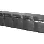 Small Parts Tip Boxes - Tilt Boxes with 5 compartments (pack of 2).WxDxH: 600x142x168mm plastic RAL 7016_SKU-2513045.19