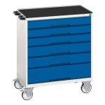 800mm Mobile Storage Cabinets - Verso mobile cabinet with 6 drawers and top tray.WxDxH: 800x550x965mm. _SKU-16927005.11