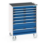 Moveable Storage Set of Drawers - cubio mobile cabinet with 7 drawers & top tray / mat.WxDxH: 800x650x1085mm. _SKU-40402065.11V