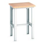 750mm wide Industrial Workbench - WxDxH: 750x750x840mm Heavy Duty Industrial Workbench RAL 7035_SKU-41003010.16V