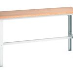 Heavy Duty Workbench adjustable height with 3 stringers WxDxH: 2000x750x740-1140mm RAL 7035_SKU-41003214.16V