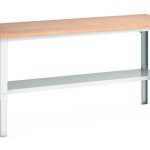 Bott Heavy Duty Steel Workbench - WxDxH: 2000x750x740-1140mm Heavy Duty Industrial Workbench RAL 7035_SKU-41003217.16V