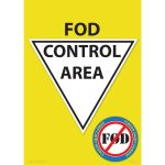 Foreign Object Debris Zone Wall Sign