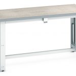 1500mm wide Bott Cubio stepless adjustable height workbench electric - WxDxH: 1500x750x840-1140mm Heavy Duty Industrial Workbench RAL 7035_SKU-41003567.16