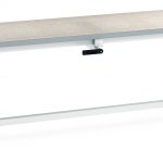 Cubio stepless adjustable height bench.WxDxH: 2000x750x840-1140mm Heavy Duty Industrial Workbench RAL 7035_SKU-41003573.16
