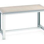 Workbench with Lino Top. WxDxH: 1500x900x840mm Heavy Duty Industrial Workbench RAL 7035_SKU-41004021.16V