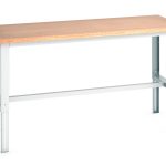 Metal Workbench - WxDxH: 2000x900x740-1140mm RAL 7035_SKU-41004127.16V