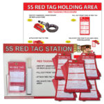 5S Red Tags + Holder + Wall Guide - SKU-6919