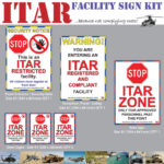 ITAR International Traffic in Arms Regulations Compliance - Area Sign Kit_SKU-10306